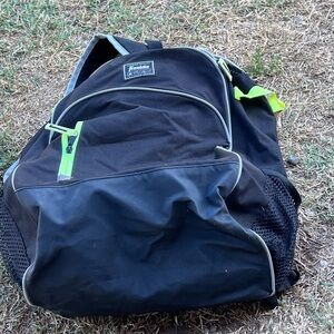 Franklin Black and Green Backpack Durable Everyday Essential